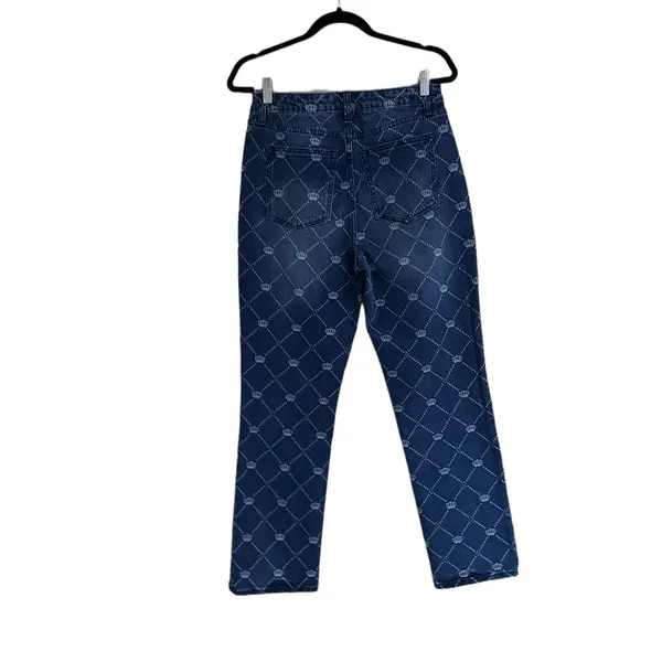 NWT Juicy Couture Venice Crown-Print Straight Jeans - Image 8
