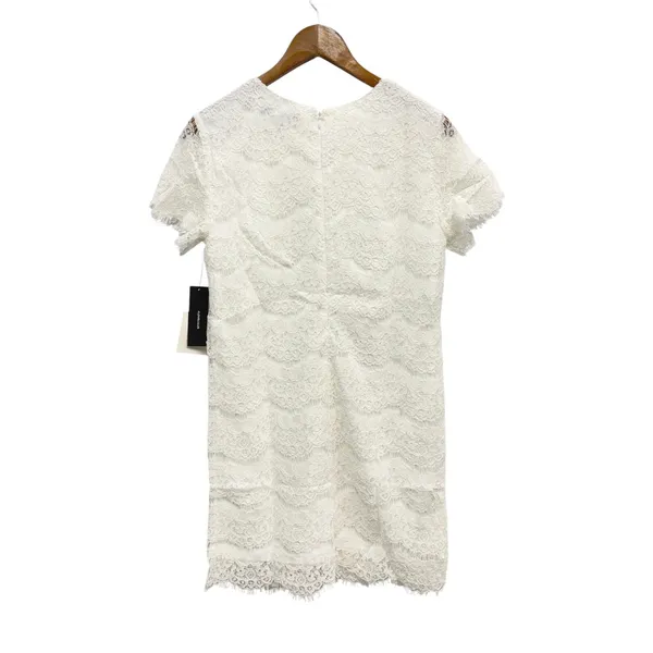 Lulus Take Me to Brunch Ivory Lace Shift Dress size Large NWT - Image 3