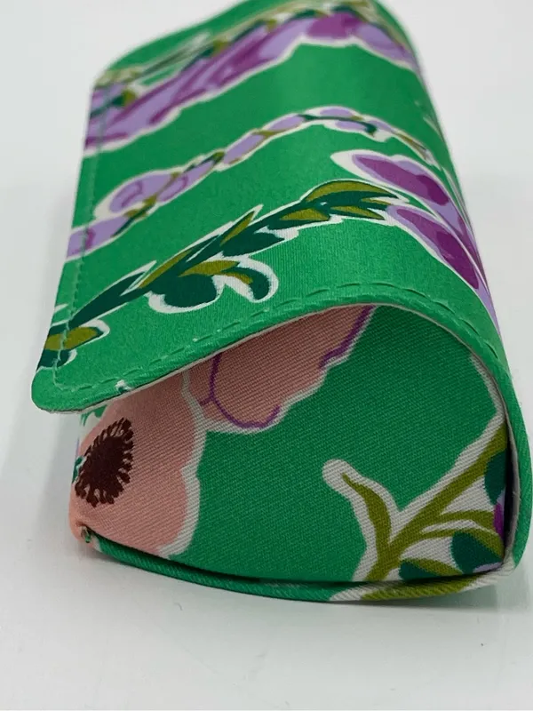 Vera Bradley Eyeglass Case Foxglove Fields Green Pattern Reading Sunglasses - Image 8