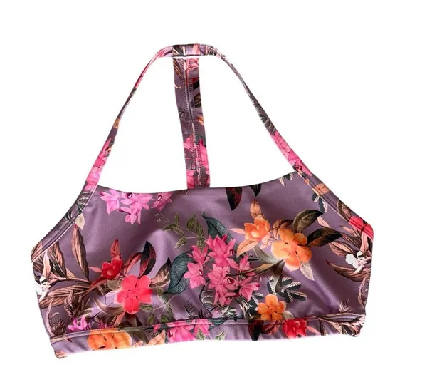 NWT Beyond Yoga Luxe Floral Print T-Back Sports Bra Small - Image 5