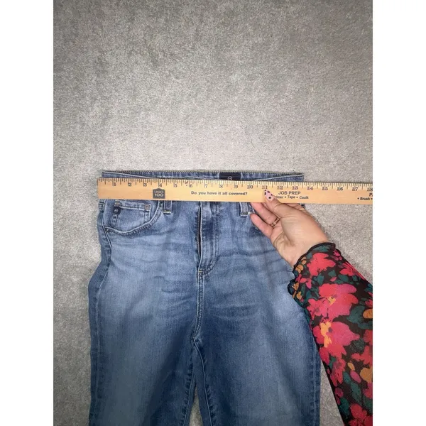 AG-ED Adriano Goldschmied Denim Phoebe Jeans Womens 28R Blue Tapered Leg - Image 9