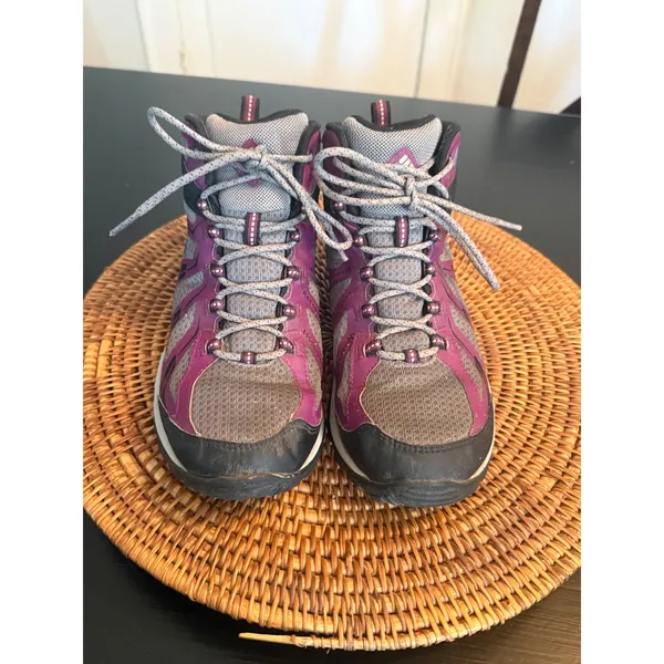 Columbia Peakfreak X2 OutDry Waterproof Hiking Boots Purple Grey Womens 8 YL1042 - Image 2