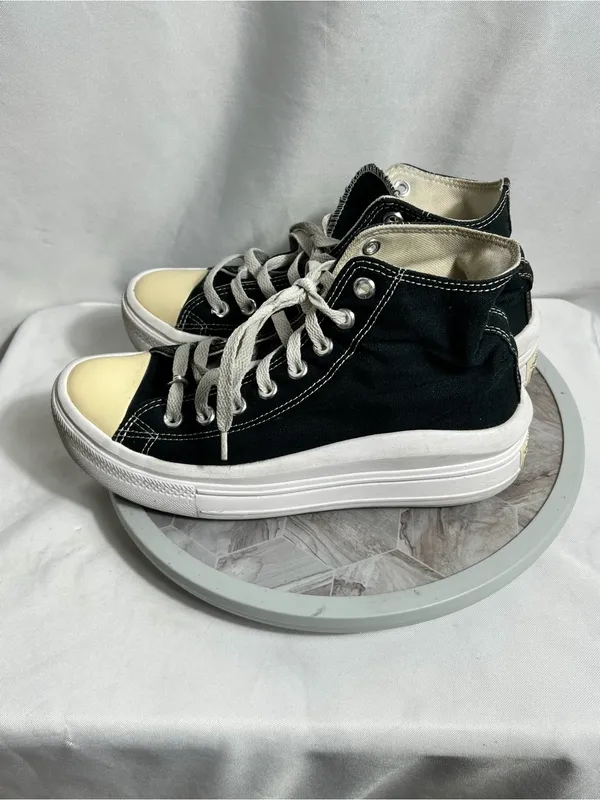 Converse Chuck Taylor All Star Move Platform High Top Black White Women’s Size 9 - Image 2