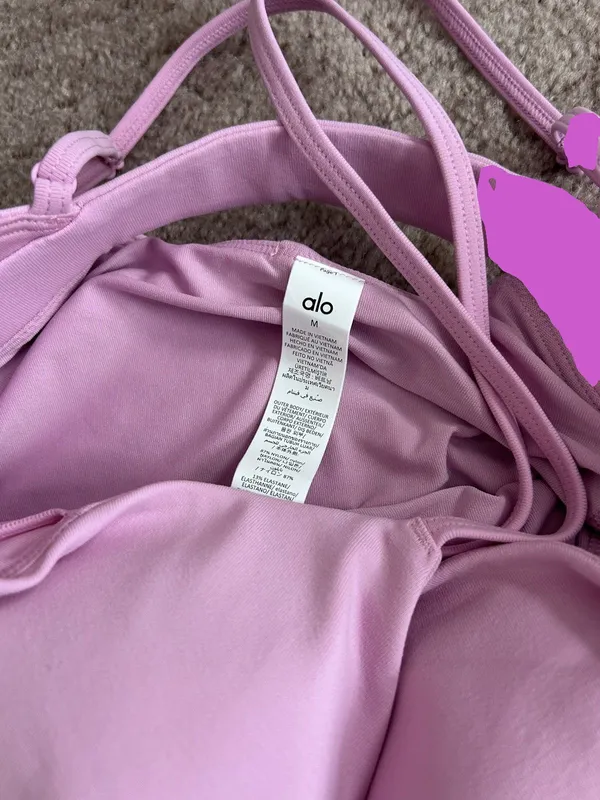 NWT Alo Yoga Airbrush Splendor Dress - Candy Heart Pink M - Image 3