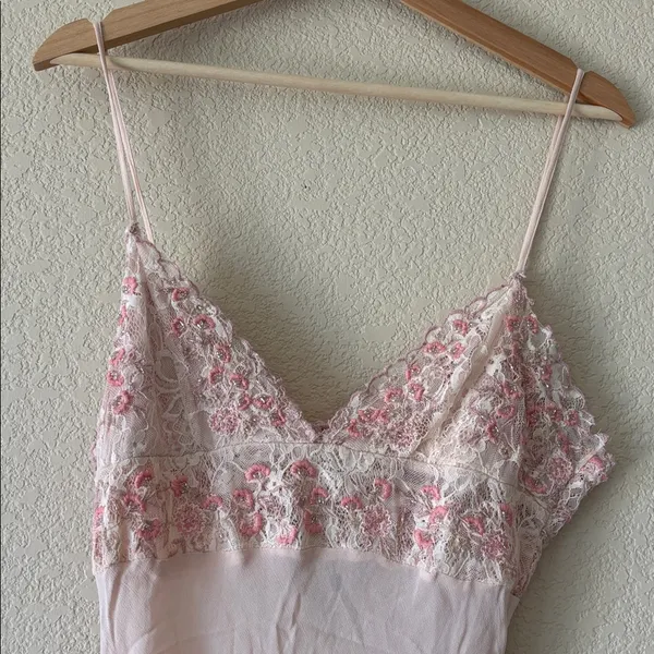 Free People Midnight Magic Pink Floral Maxi Slip Dress. - Image 2