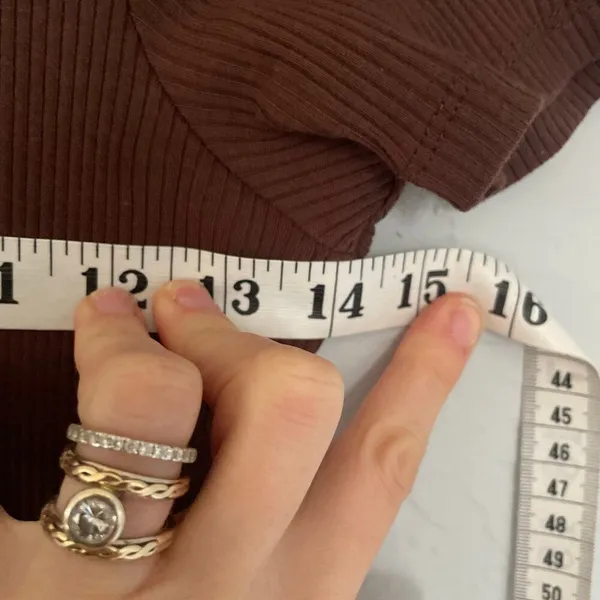 Cotton On Chocolate Brown T shirt Ribbed Maxi Dress Minimalist Basic Casual sz M - Image 4