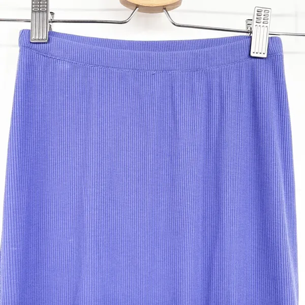 Skims Womens‎ Soft Lounge Ribbed Long Skirt Tanzanite Purple Maxi Size XS - Image 4