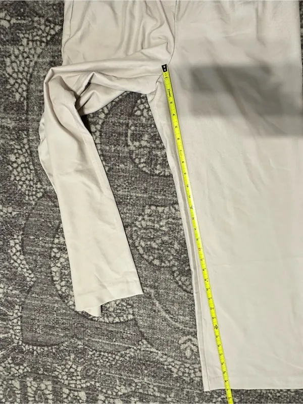 Commense NWT Women’s Sz M Light Beige Wide Leg High Waist Pleated Pants Trousers - Image 9