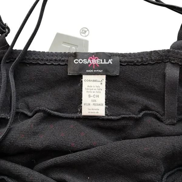 Cosabella Made in Italy S black red polka dot cami - Image 3
