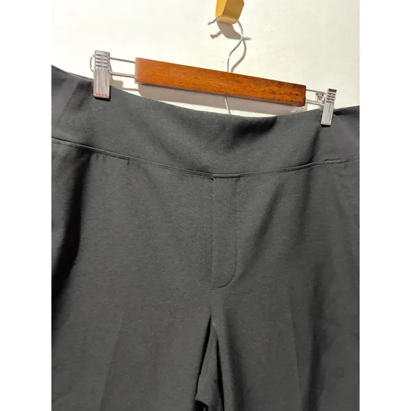 Athleta Black Wide Leg Cropped Pants Women's Size‎ 16 Elastic Waist - Image 5