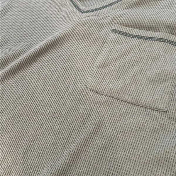 Green Waffle Material Pajamas Set Size M - Image 2