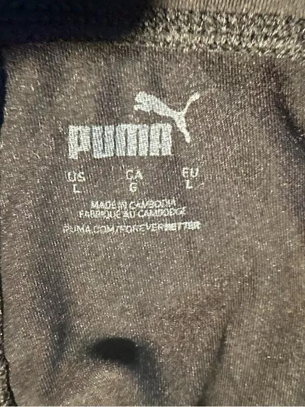 Puma women Black Jogger Sweatpants with White Logo - Image 4