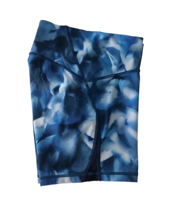 Lululemon Train Times Short 6” Inseam Mini Blush Blossom Alpine White Blue Sz 8 - Image 7