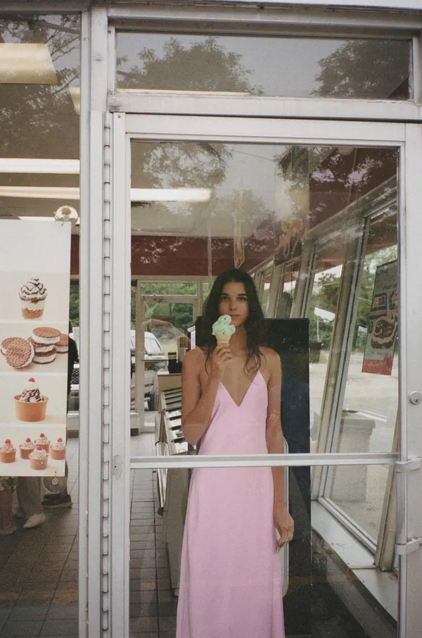 Zara Satin Pink Slip Maxi Dress Evening Party Wedding Coctail - Image 8