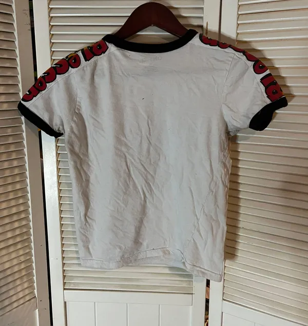 On Fire Small Blessed 3 Teens Baby Doll T Shirt - Image 2