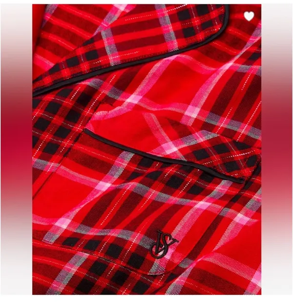 Victoria Secret Flannel Long Pajama Christmas Set - Image 4