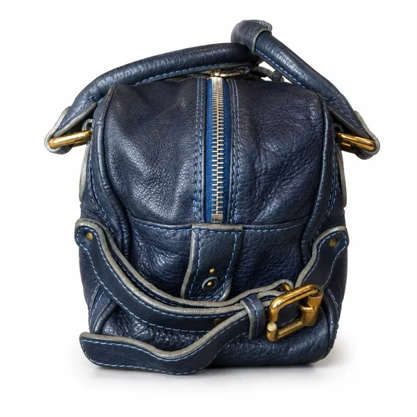 CHLOE Paddington Navy Blue Leather Tote Hand Bag w/ Padlock - Image 5