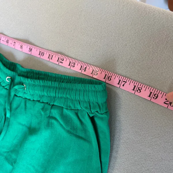 Women's Green Pull On Drawstring Elastic Waist Pants Size XL #260640 - Image 4