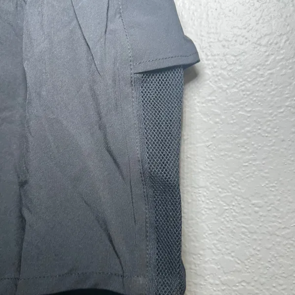 NWT Halara Women's Breezeful High Waisted Ruffle Contrast Mesh 2-in-1 shorts - Image 3