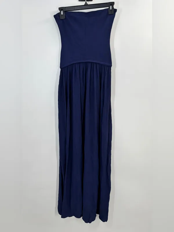 SOLID & STRIPED The Strapless Sasha in French Navy - Image 2