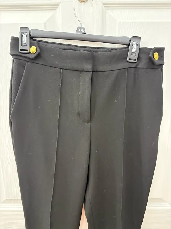 Express size 8 reg black ponte straight leg pants - Image 3
