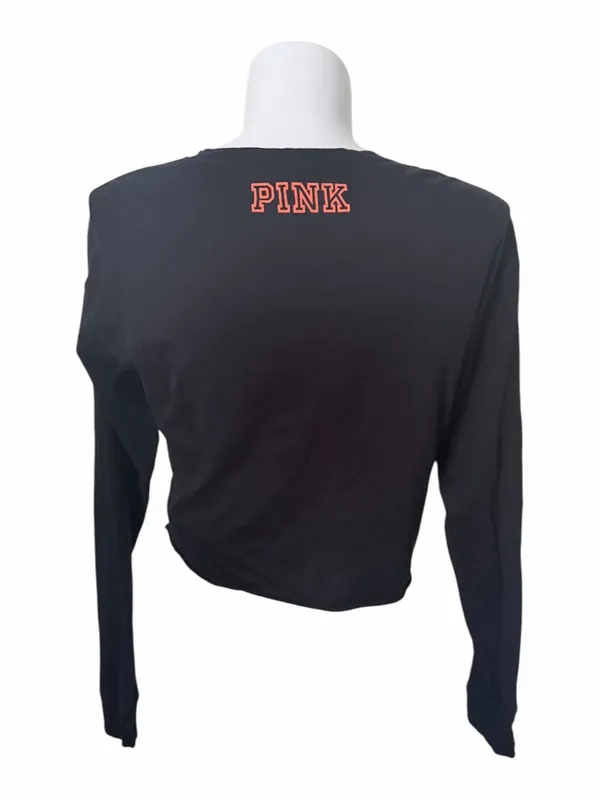 VS Pink NCAA University of Florida Gators Crop Zip Long Sleeve Tee Size Large - Image 4