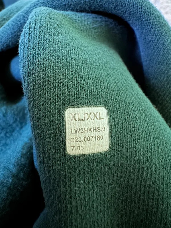 Lululemon Scuba Oversized Half zip Hoodie XL/XXL Dark Forest Green Gold Zip Crop - Image 4
