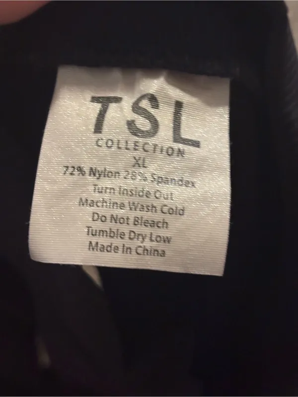 (TSL) Black Ribbed Cropped Long Sleeve Workout Jacket: Size XL - See Measurement - Image 3