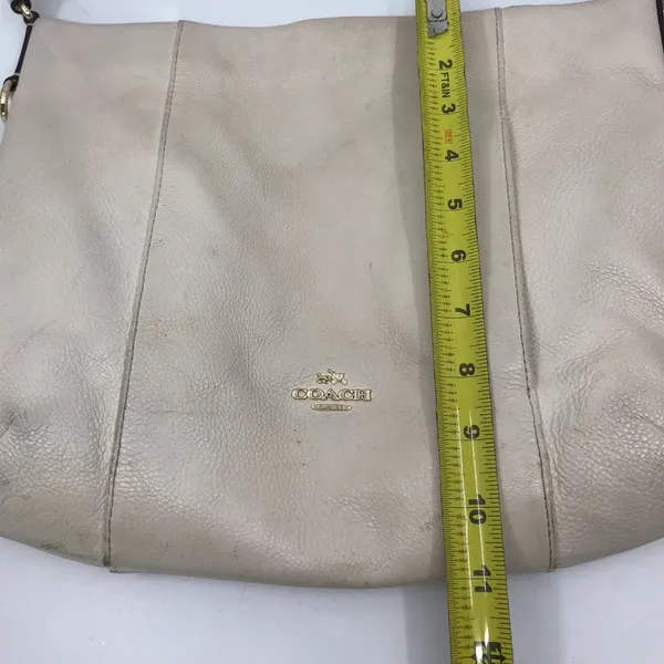 COACH White Medium Leather Handbag - Image 5