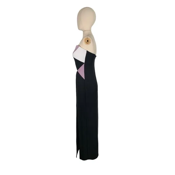 Vintage Jessica McClintock Y2k 90s Strapless Maxi Dress Size Medium - Image 4