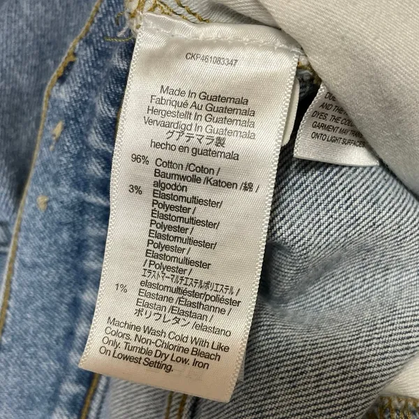 Madewell The Perfect Vintage Straight Cropped High Rise Denim Jeans Size 28 - Image 5