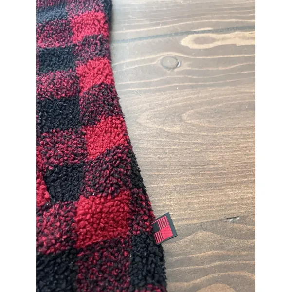 Woolrich Women'S Red Black Buffalo Plaid Collared Full Zip Pockets Vest Sz Xl - Image 10