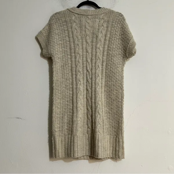 Abercrombie & Fitch Y2K Cable Knit Short Sleeve V-Neck Sweater Bella Preppy - Image 6