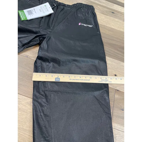 Frogg Toggs Rain Pants Size XL Black Pro Action Waterproof Breathable Hiking NWT - Image 12