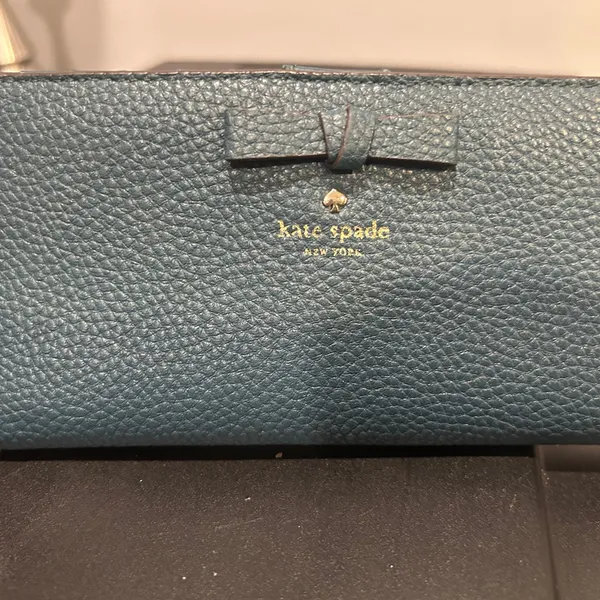 Kate Spade Blue Leather Wallet - Image 12