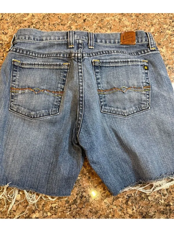 Lucky Brand Denim Cut-Off Shorts Size 0 25 Waist - Image 2
