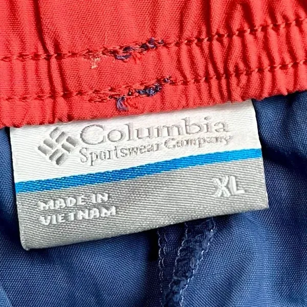 Columbia Blue Floral Drawstring Waistband Athletic Shorts XL - Image 6
