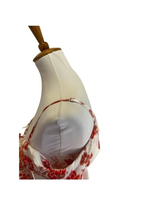 Ale by Alessandra Roshina Crop Top Red Size XS Revolve Floral Boho Festival Cute - Image 10