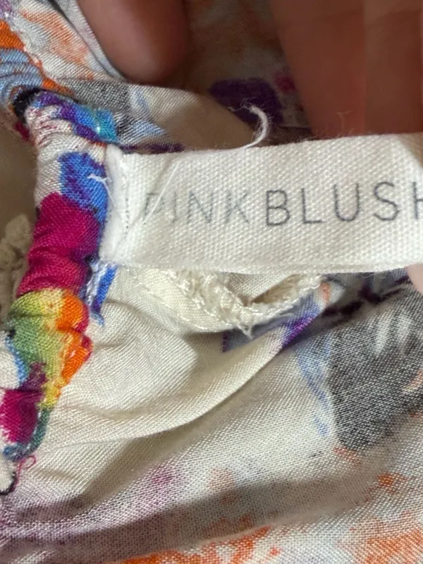 PinkBlush Floral Off-The-Shoulder Lace Trim Maxi Dress Size S - Image 2