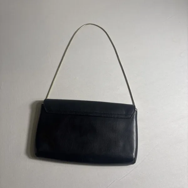 Kate Spade Black Leather Hanley Camden Way Shoulder Bag Gold Strap Purse‎ READ - Image 5