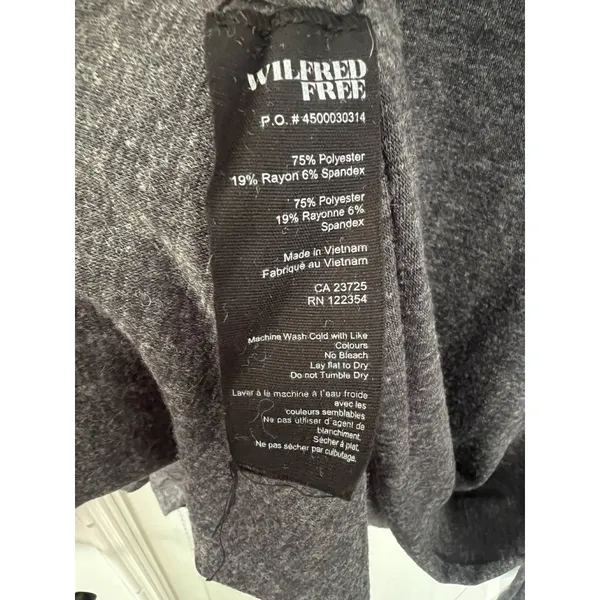 Aritzia Wilfred Free Dark Gray Bodycon Midi Dress Size M‎ Effortless Capsule - Image 5