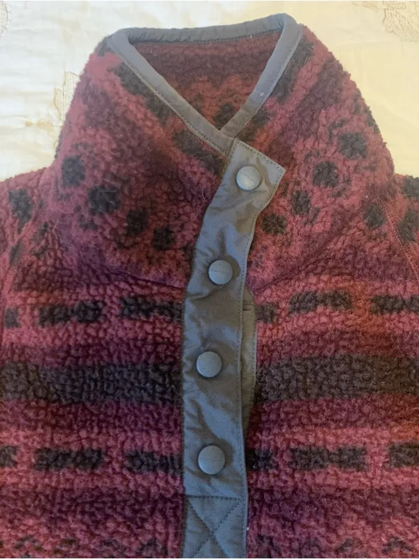 Carhartt Women's Relaxed Fit Fleece Pullover Port Geometric Print Size XS Wester - Image 4