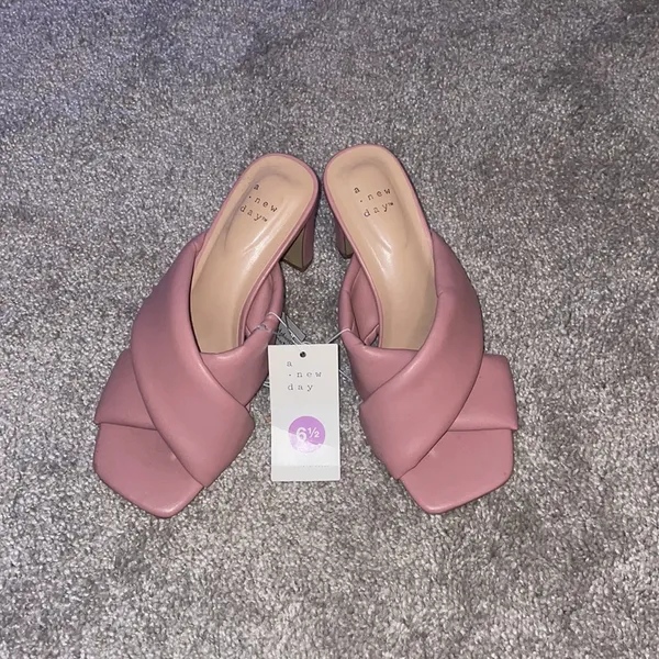 A new day pink padded block heels size 6 new - Image 9