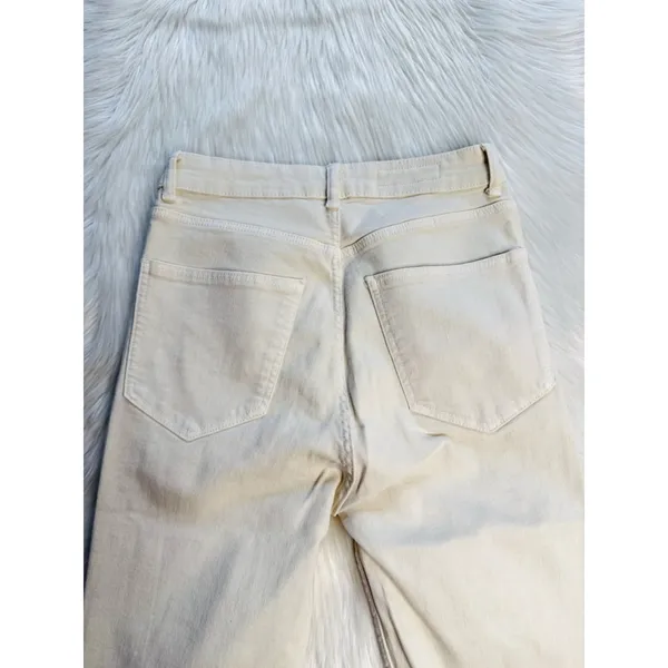 Zara Ecru High Waisted Skinny Jeans - Image 6