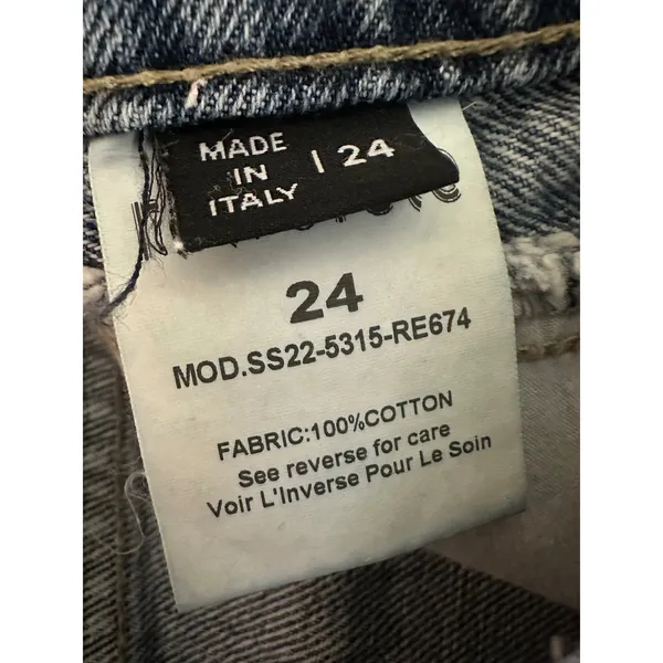 Retrofête Tessa Low Rise denim Shorts 24 - Image 3