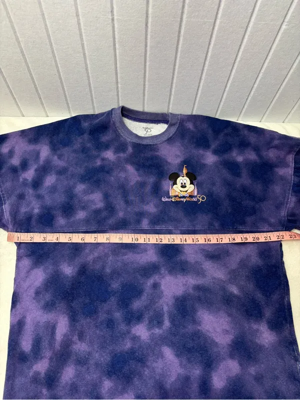Walt Disney World 50th Anniversary Tie-Dye‎ Spirit Jersey Purple Size S - Image 8