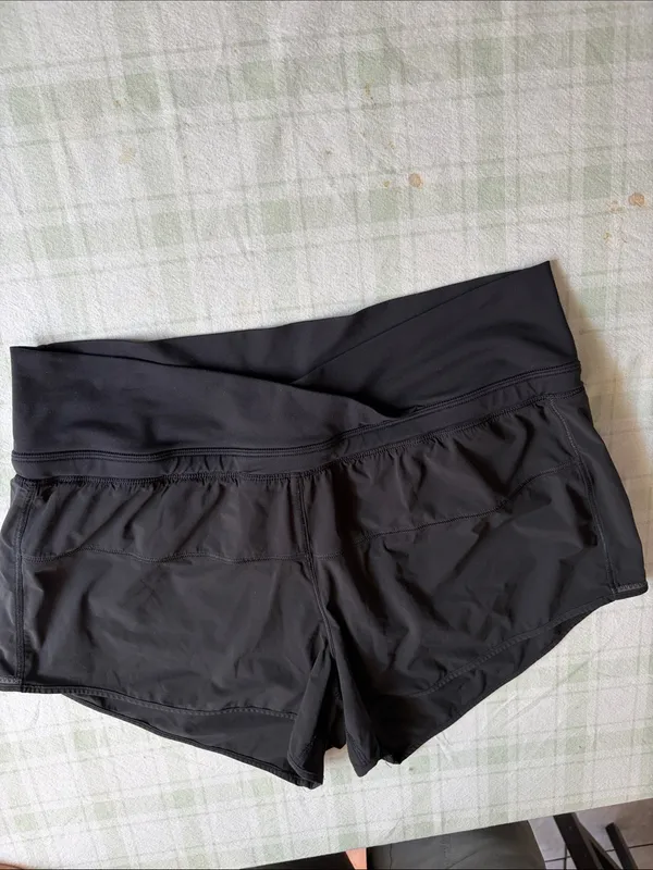Lululemon Black Women's Athletic Shorts - Stretch Performance - Image 3