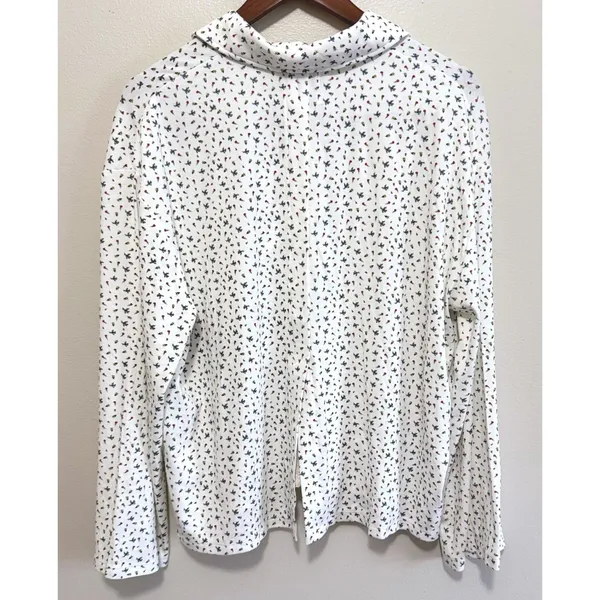 Boys Lie Women's Dainty Daisy's Button‎ Down PJ Top White Floral Angel Sz S NWT - Image 5