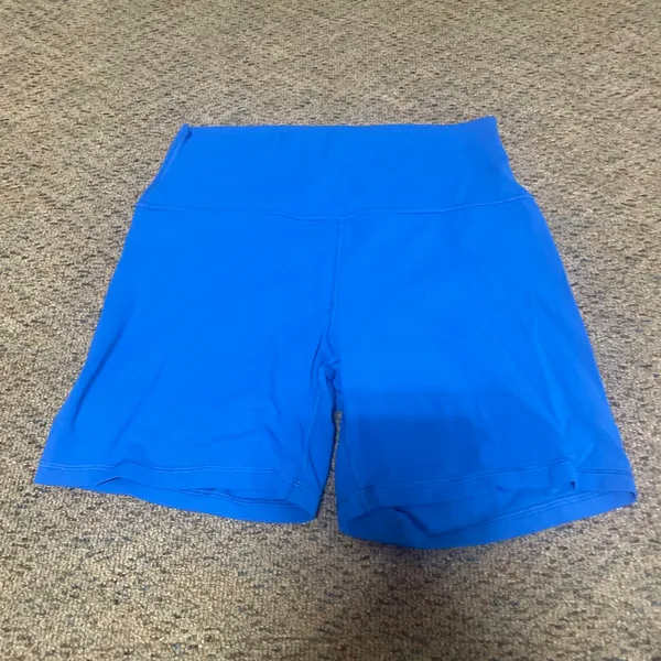 High Rise Colbat Blue Biker Shorts Size L - Image 2