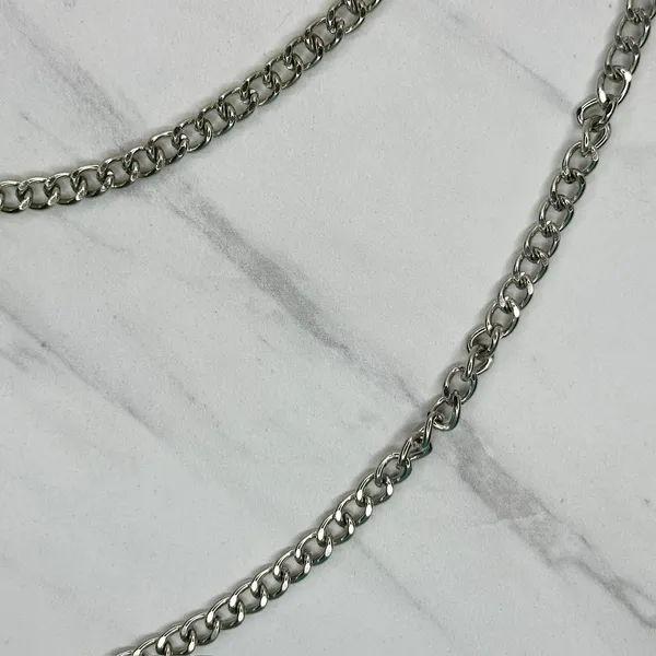 Draped Silver Chain Pants Chain Triple Strand Punk Y2K ✨ - Image 5